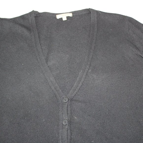 BURBERRY LONDON BLACK CARDIGAN WITH NOVA CHECK ELBOW PATCH SIZE S - Picture 2 of 9